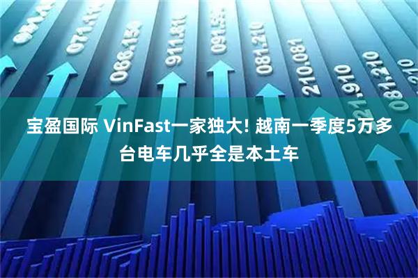 宝盈国际 VinFast一家独大! 越南一季度5万多台电车几乎全是本土车